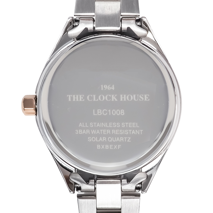 ザ・クロックハウス ビジネスカジュアル スマイルダイヤモンド LBC1008-WH2A レディース 腕時計 ソーラー 3針 ホワイトダイヤル コンビ | THE CLOCK HOUSE | 09