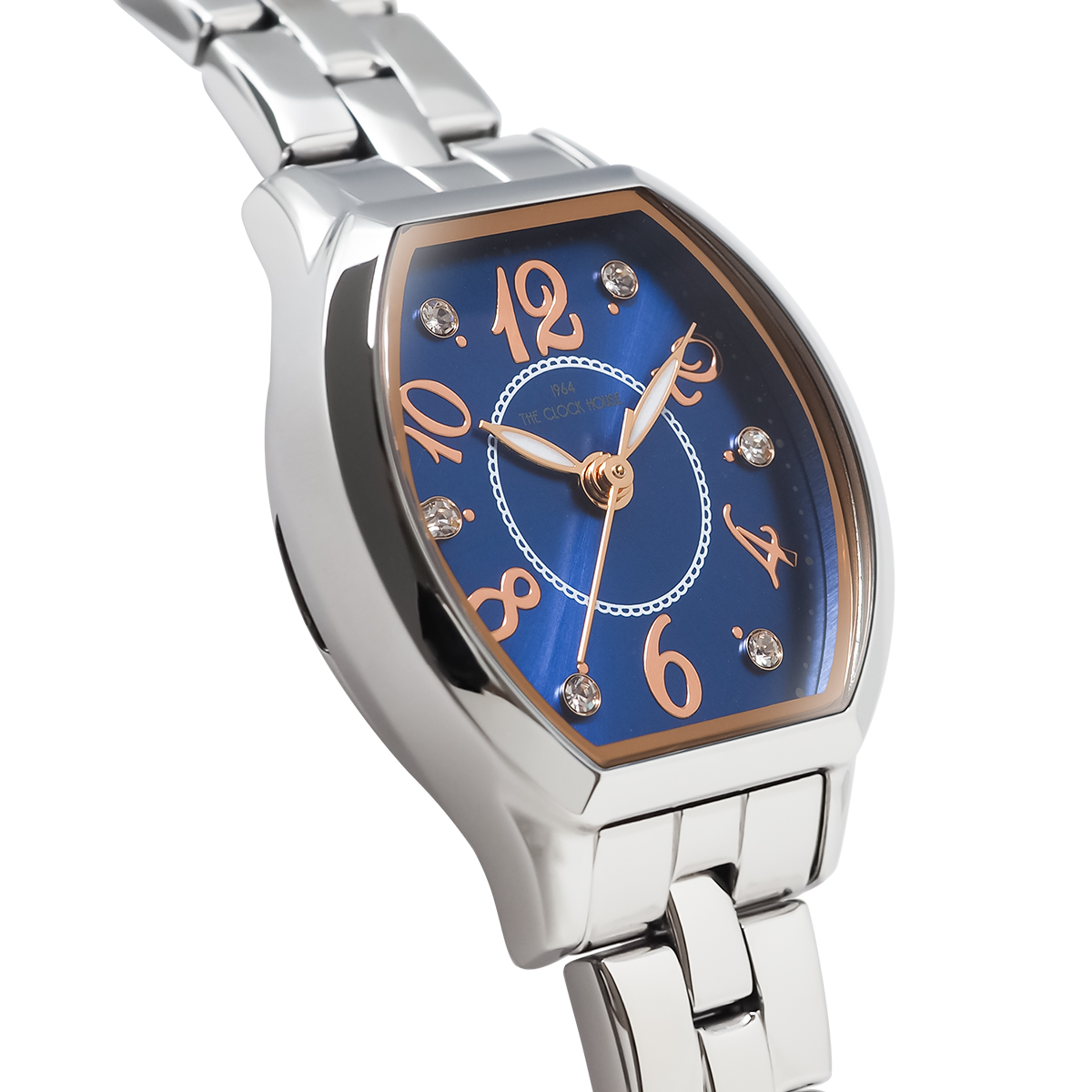 ザ・クロックハウス ビジネスカジュアル LBC5002-NV1A-R1 レディース 腕時計 クオーツ 電池式 トノー ネイビーダイヤル アラビアインデックス | THE CLOCK HOUSE | 04