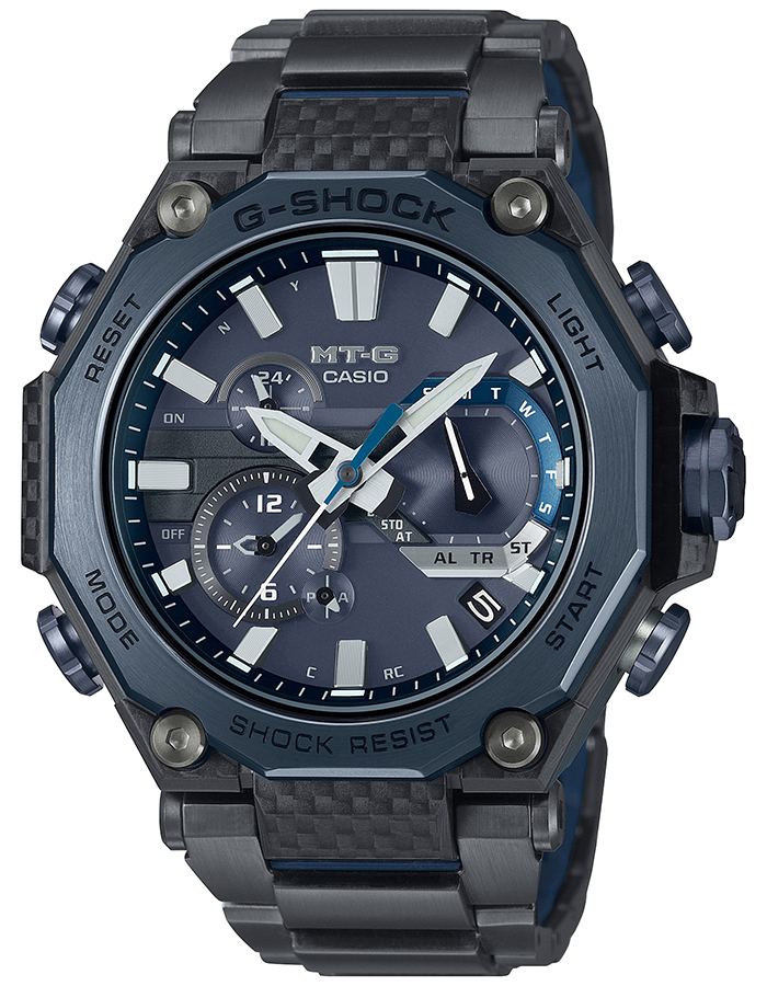 【レア】 G-SHOCK MT-G 電波時計 ソーラー充電 【0022】 MT-G G-SHOCK カーボン 軽量化モデル MTG-B2000YBD-2AJF メンズ 腕時計