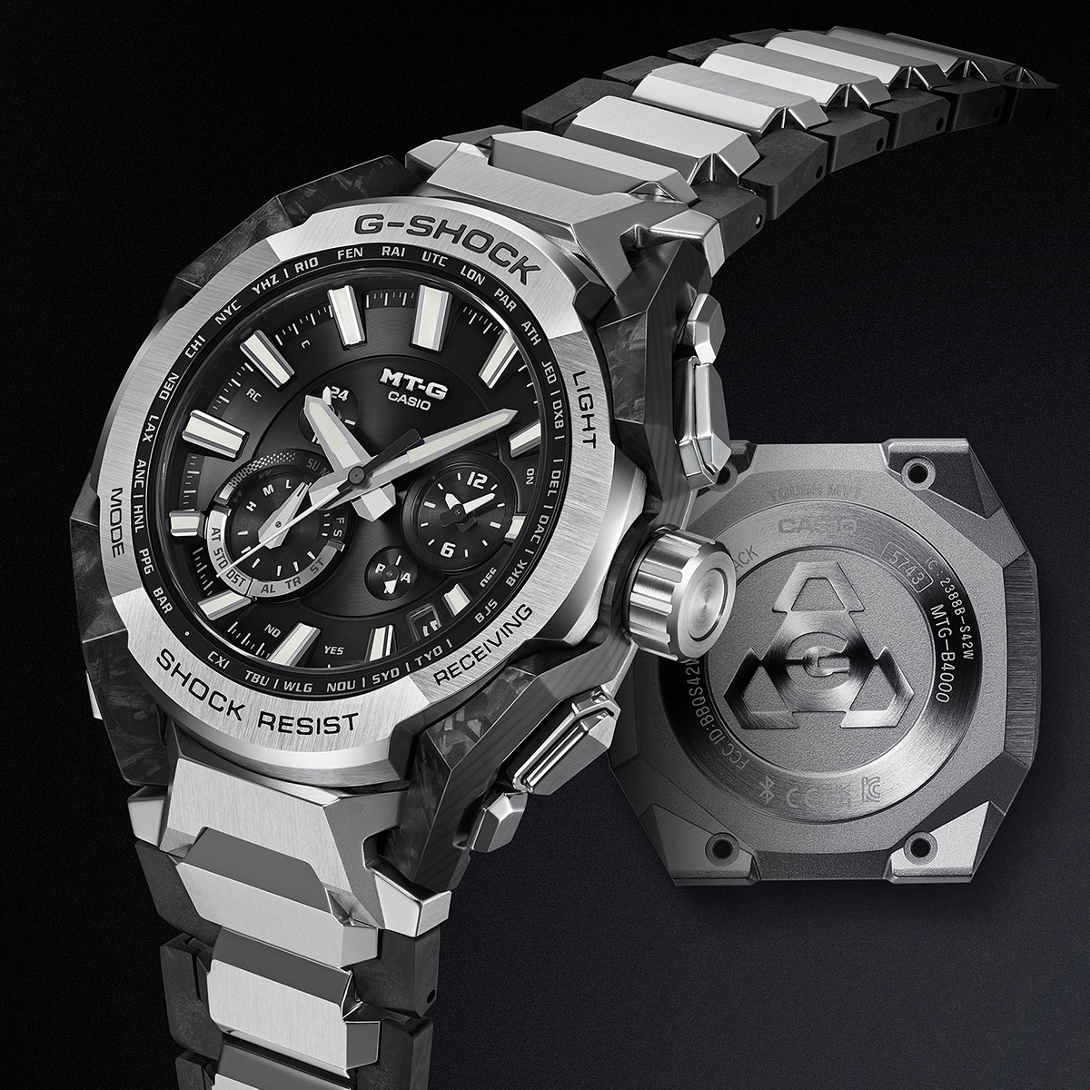 MT-G 1月10日発売 G-SHOCK B4000シリーズ MTG-B4000D-1AJF メンズ