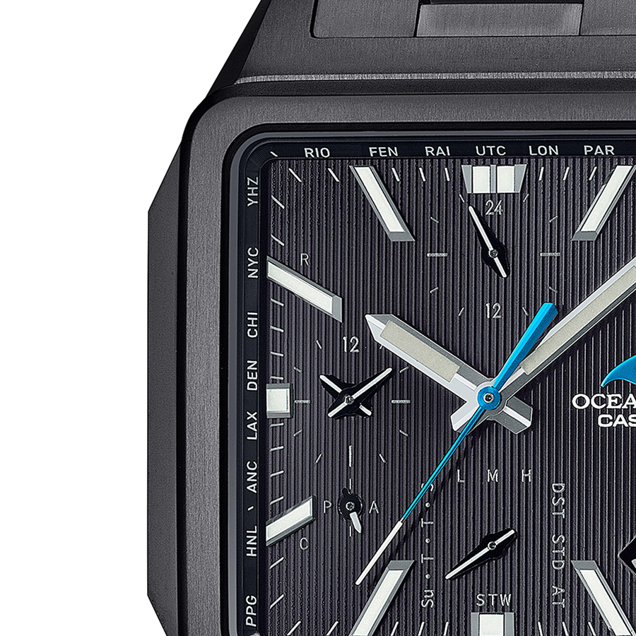 OCEANUS オシアナス クラシックライン 角型 オールブラック OCW-T5000B