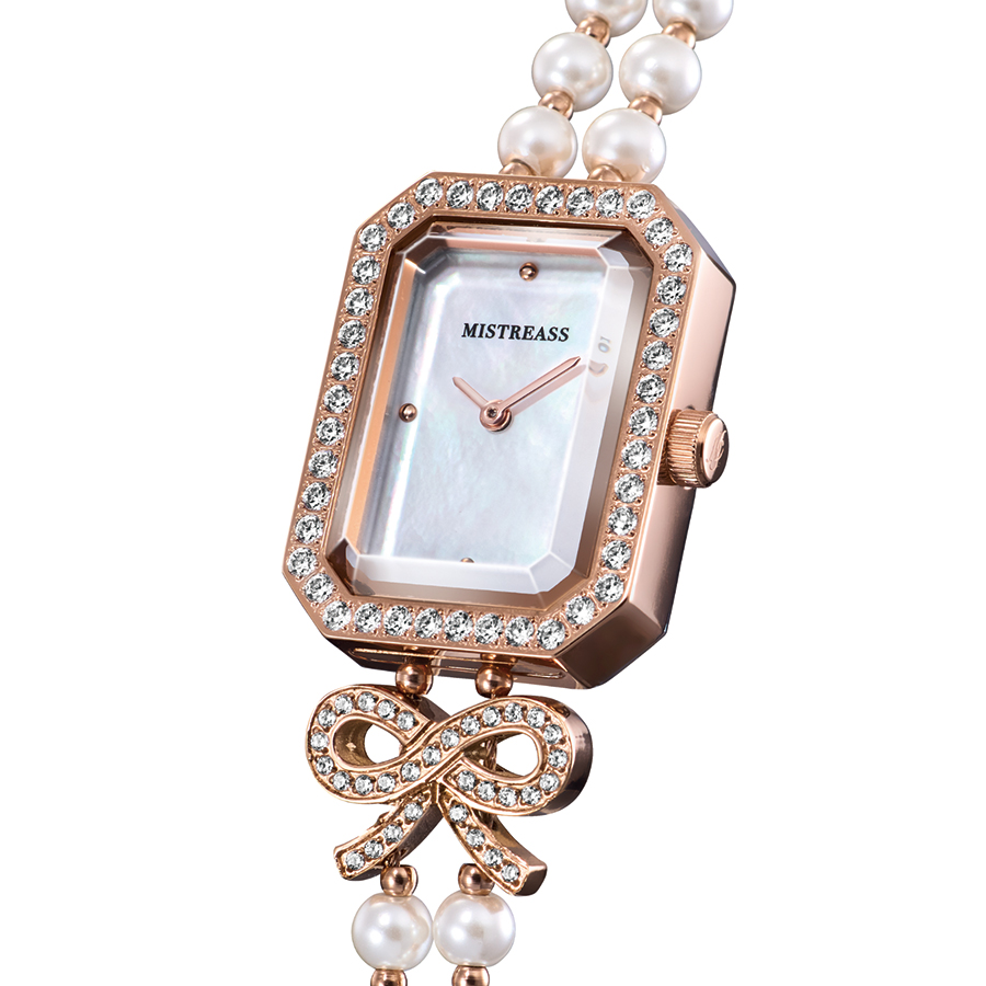 11月24日発売/予約 ペシュペール MISTREASS コラボレーションモデル PP002002 レディース 腕時計 クオーツ 電池式 天然パールダイヤル ホワイト 