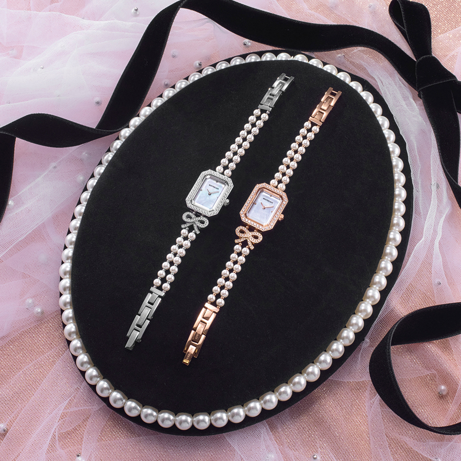 11月24日発売/予約 ペシュペール MISTREASS コラボレーションモデル PP002002 レディース 腕時計 クオーツ 電池式 天然パールダイヤル ホワイト 