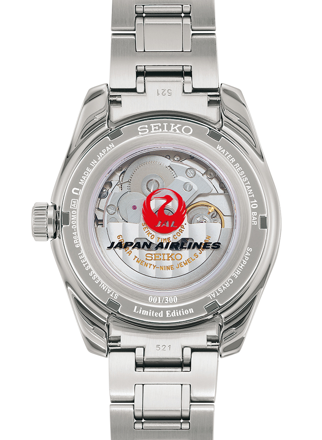 セイコー プレザージュ シャープエッジド JAL国際線就航70周年記念 コラボ 限定モデル SARF025 メンズ 腕時計 自動巻き GMT コアショップ専売｜theclockhouse-y｜06