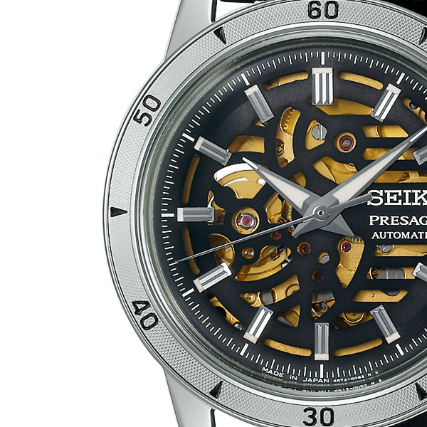 SEIKO プレザージュ 手巻き時計 PRESAGE セイコー プレザージュ Style60's スケルトンダイヤル SARY257