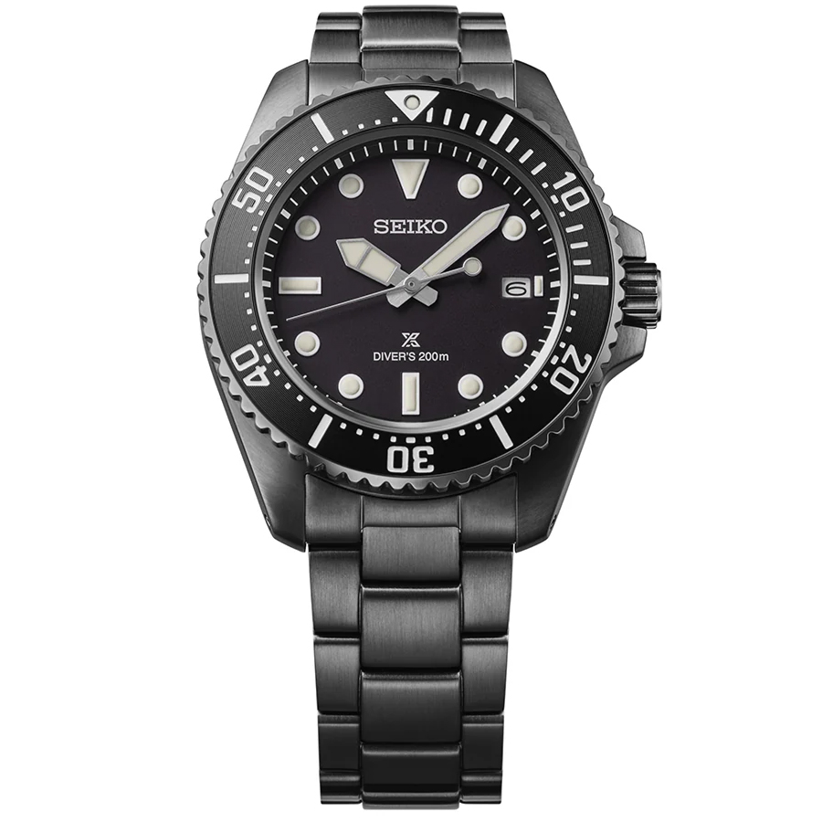 SEIKOプロスペックス ソーラー ダイバー　V157 ブラック 腕時計 SEIKO ソーラー V157-0BT0 プロスペックス 200M デイト