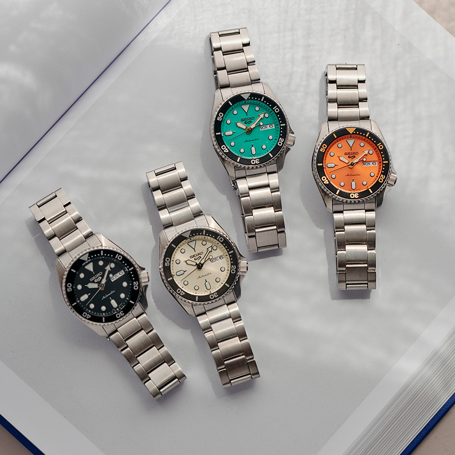 え*ー様 【美品】SEIKO セイコー 5スポーツ メカニカル 自動巻き メンズ Seiko 5 セイコー 5スポーツ SKX スポーツ スタイル ミッドサイズ