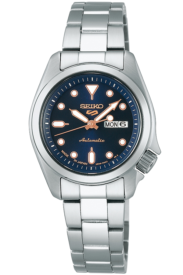 セイコー 5スポーツ SKXシリーズ スモールサイズ SRRA007 レディース 腕時計 自動巻 ネイビーダイヤル 日本製 | Seiko 5 Sports | 01