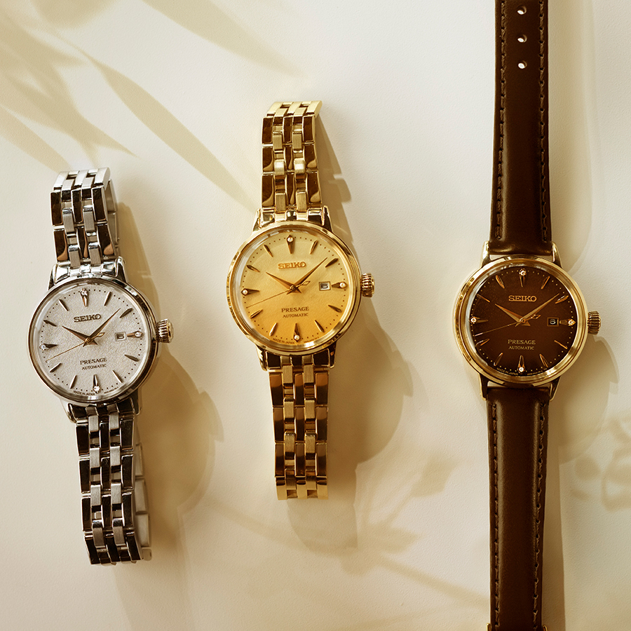 SEIKO PRESAGE 腕時計 ゴールド/ブラウン PRESAGE セイコー プレザージュ カクテルタイム ジャマイカンコーヒー