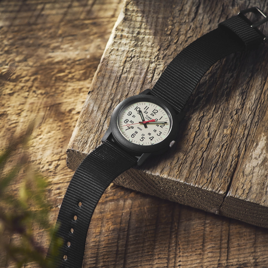TIMEX タイメックス Camper キャンパー 34mm 日本限定モデル TW2P59700 メンズ レディース 腕時計 クオーツ 電池式  ナイロンバンド ブラック
