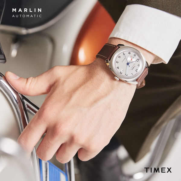 TIMEX タイメックス Marlin Jet Automatic マーリン ジェット オートマチック TW2V62000 メンズ 腕時計 自動巻き  機械式 革ベルト ブラウン