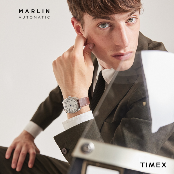 TIMEX タイメックス Marlin Jet Automatic マーリン ジェット オートマチック TW2V62000 メンズ 腕時計 自動巻き  機械式 革ベルト ブラウン