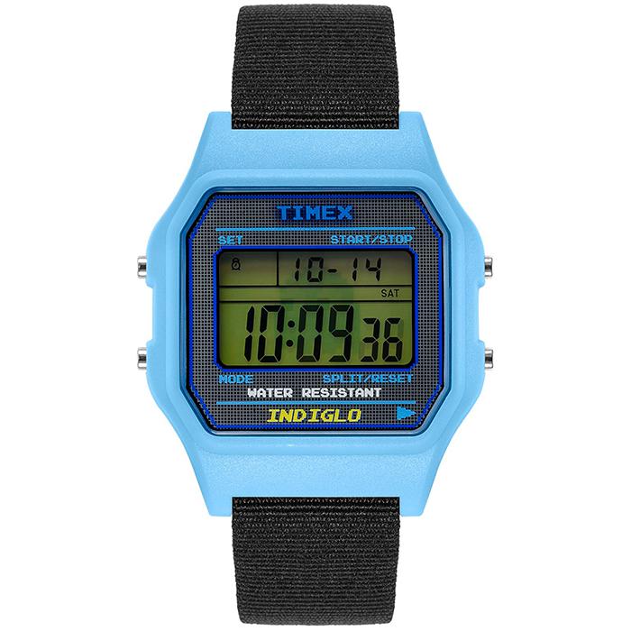 TIMEX タイメックス PAC-MAN パックマン コラボレーションモデル デジタル TW2V94100 メンズ レディース 腕時計 電池式 ブルー｜theclockhouse-y｜02