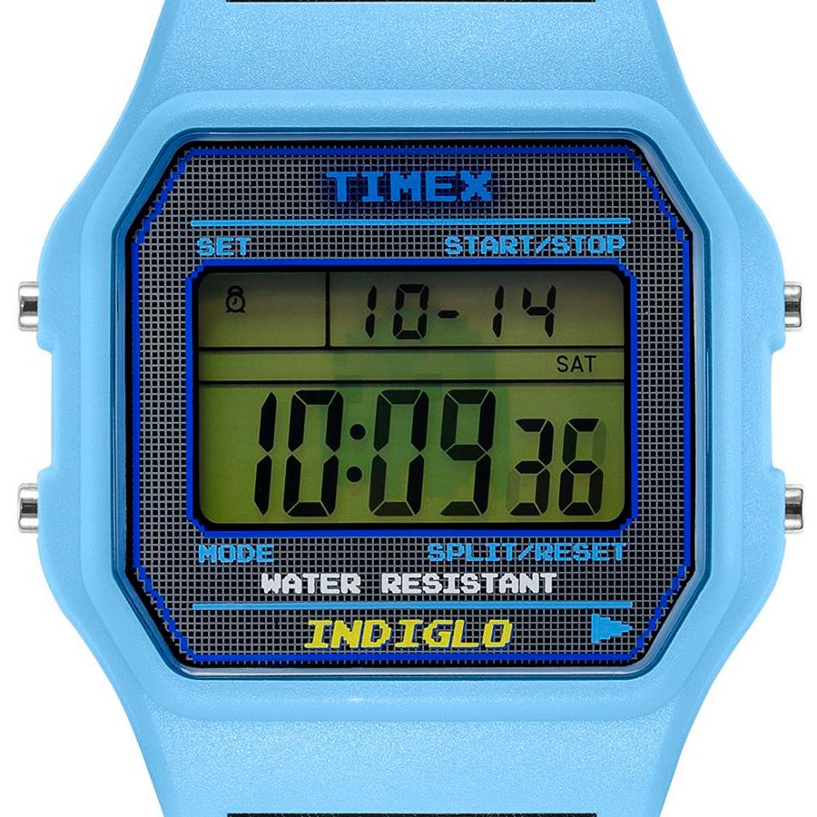 TIMEX タイメックス PAC-MAN パックマン コラボレーションモデル デジタル TW2V94100 メンズ レディース 腕時計 電池式 ブルー｜theclockhouse-y｜03