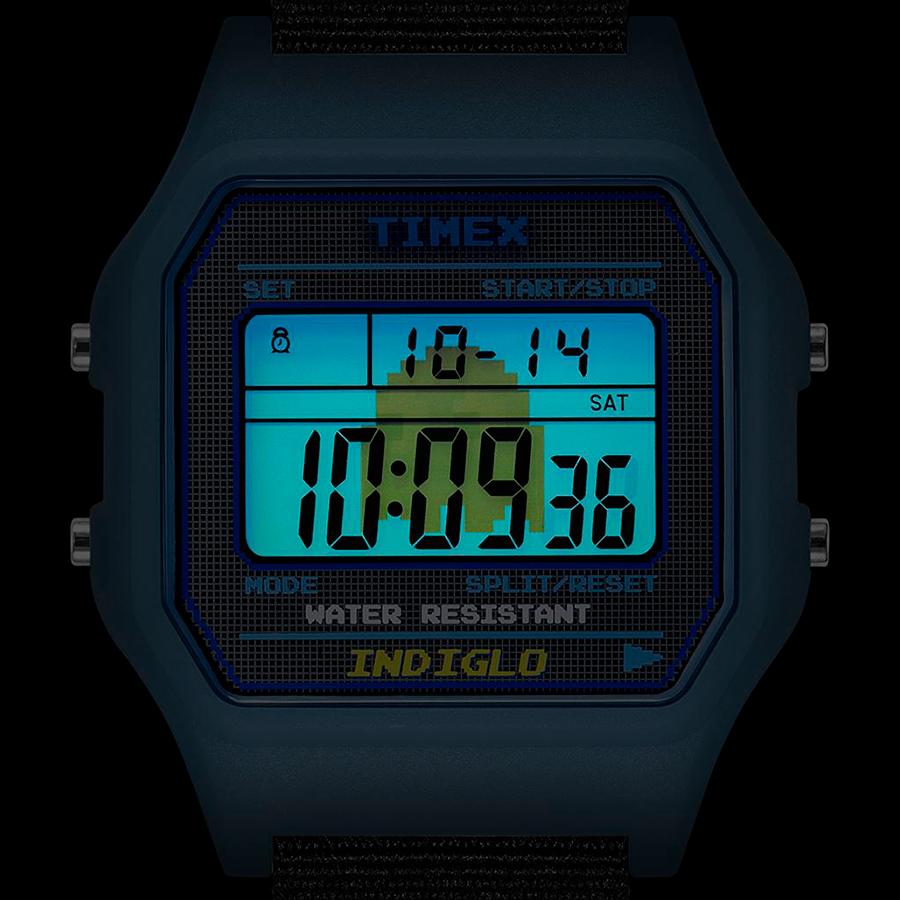 TIMEX タイメックス PAC-MAN パックマン コラボレーションモデル デジタル TW2V94100 メンズ レディース 腕時計 電池式 ブルー｜theclockhouse-y｜08