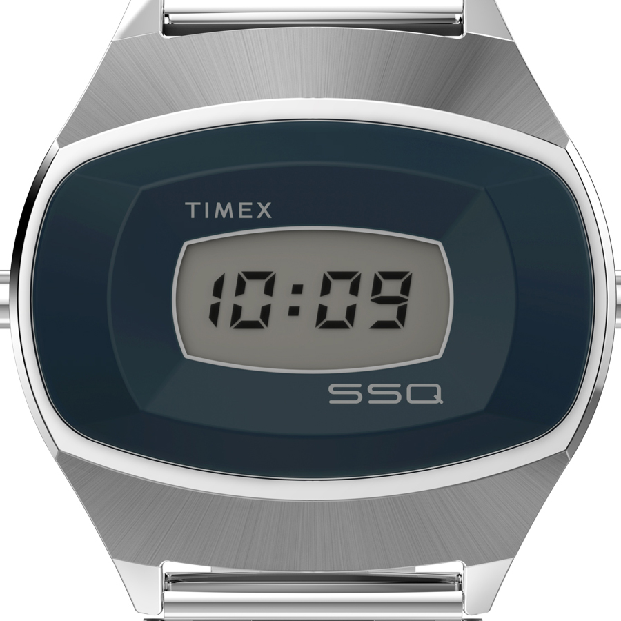 タイメックス 1975 SSQデジタル 復刻モデル TW2Y06100 メンズ レディース 腕時計 クオーツ 電池式 デジタル ネイビーレンズ メタルバンド | TIMEX | 02