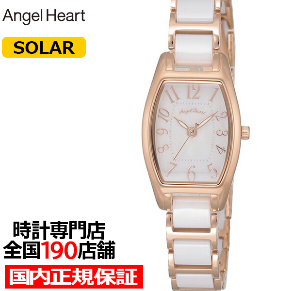 エンジェルハート Love Sports ラブスポーツ トノー WLS21PG レディース 腕時計 ソーラー セラミックブレス ピンクゴールド
