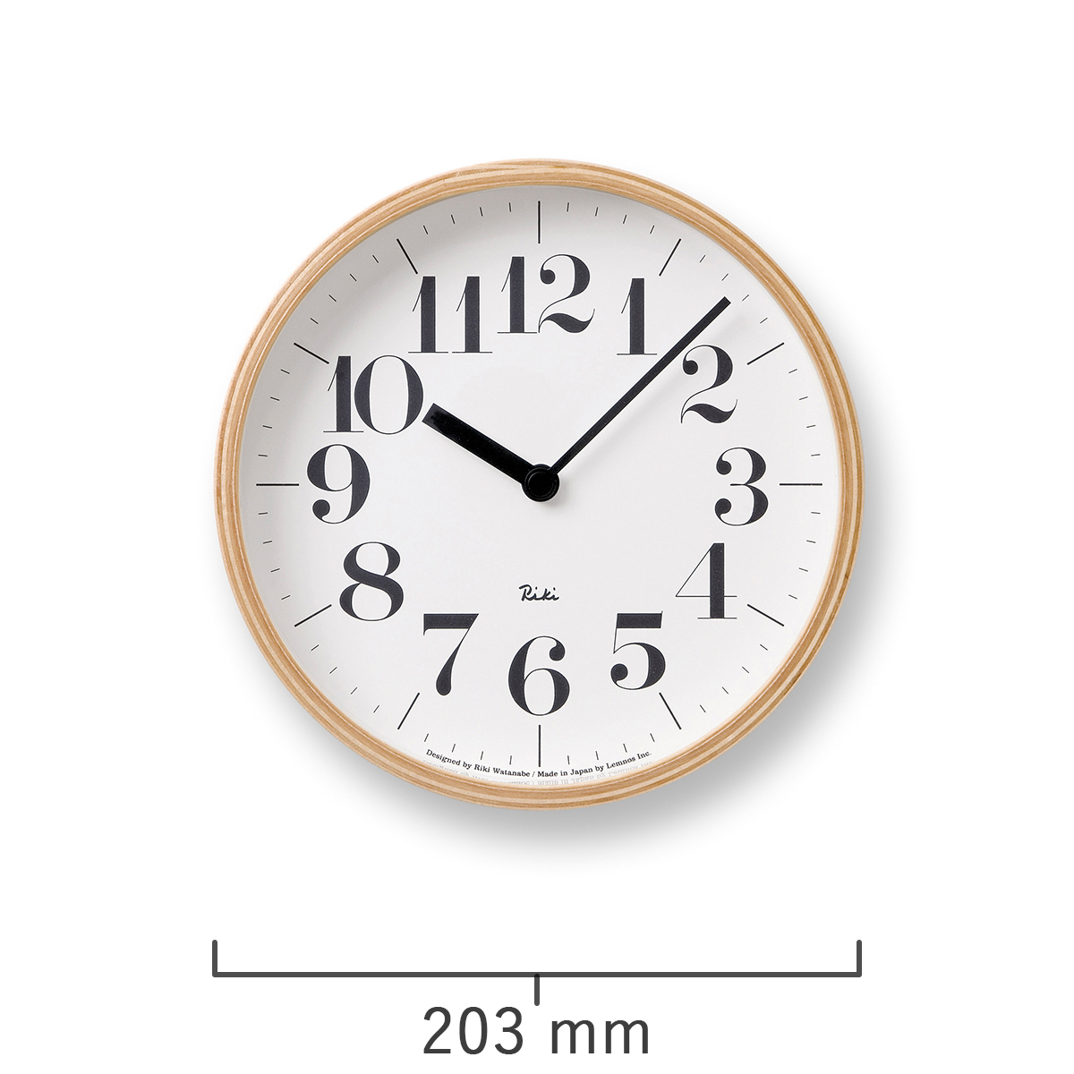 Lemnos（レムノス） タカタレムノス 掛け時計 リキ クロック S 20.3cm