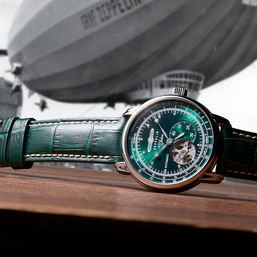 モズク様へ ツェッペリン 100周年記念シリーズ オープンハート オートマチック