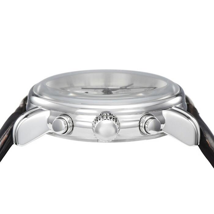 ツェッペリン LZ1 100周年記念モデル 7680-1N メンズ 腕時計 クオーツ レザー ホワイト クロノグラフ｜theclockhouse｜03
