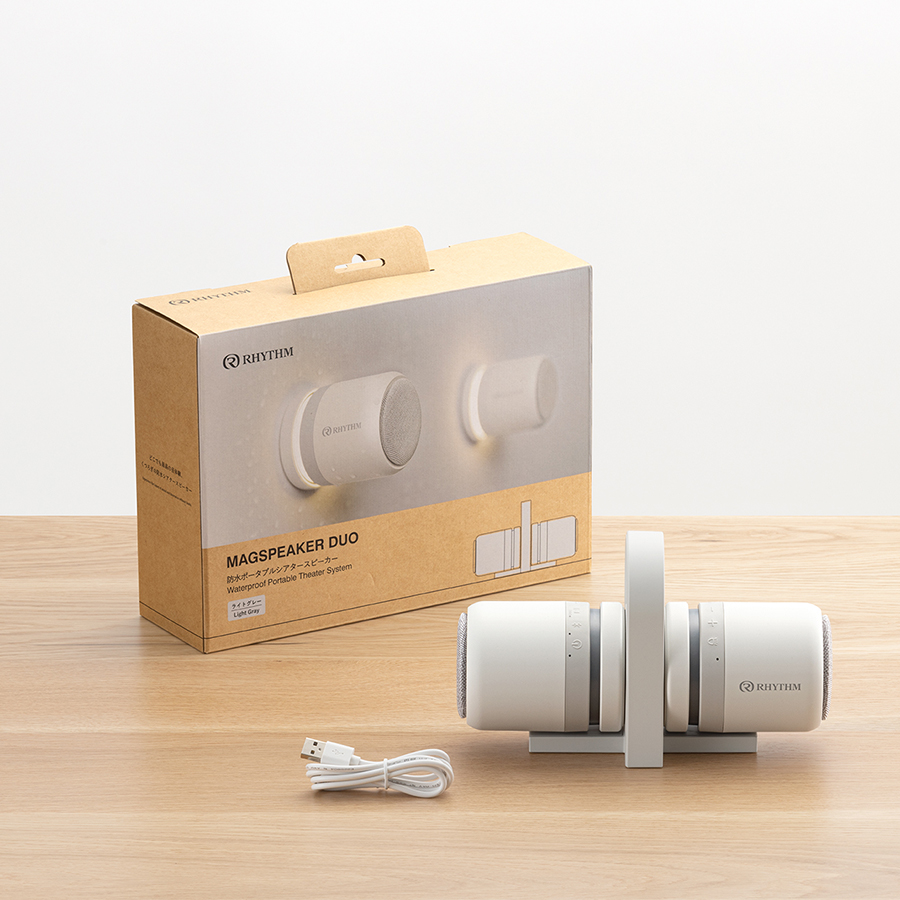 選べる2色 リズム ポータブル スピーカー Bluetooth 高音質 防水 IP67 LED ナイトライト マグネット MAGSPEAKER DUO 9YYA30RH | ブランド登録なし | 15