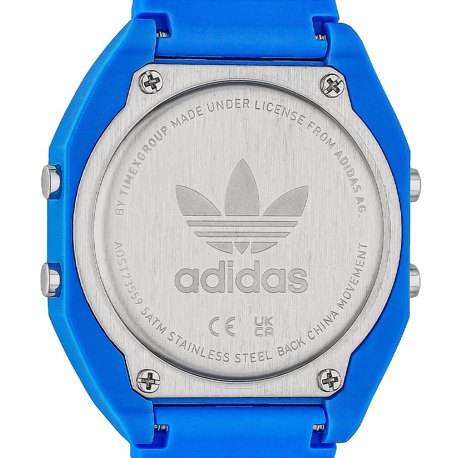 adidas アディダス STREET ストリート DIGITAL TWO デジタルツー AOST23559 メンズ レディース 腕時計 電池式 デジタル 樹脂ベルト ブルー｜theclockhouse｜05