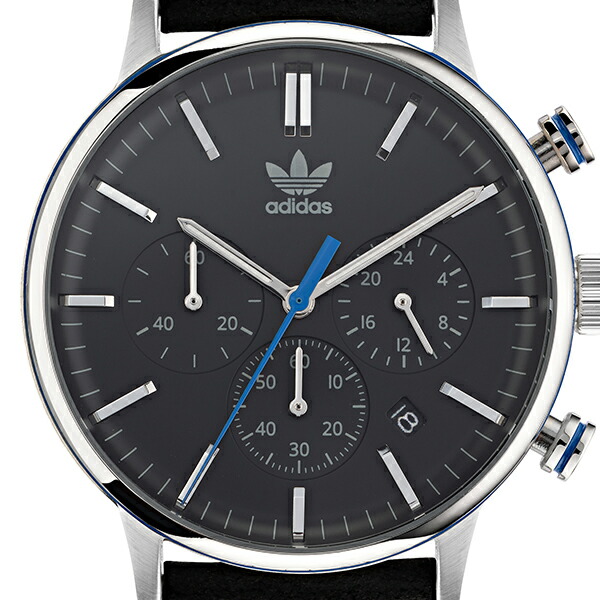 adidas アディダス STYLE スタイル CODE ONE CHRONO コード ワン クロノ AOSY22013 メンズ 腕時計 クオーツ  電池式 クロノグラフ ブラック 革ベルト