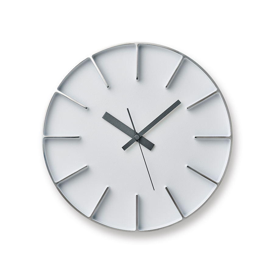 レムノス　掛け時計　エッジクロック　ホワイト　モダン　インテリア　lemnos Lemnos（レムノス） タカタレムノス 掛け時計 デザインオブジェクト
