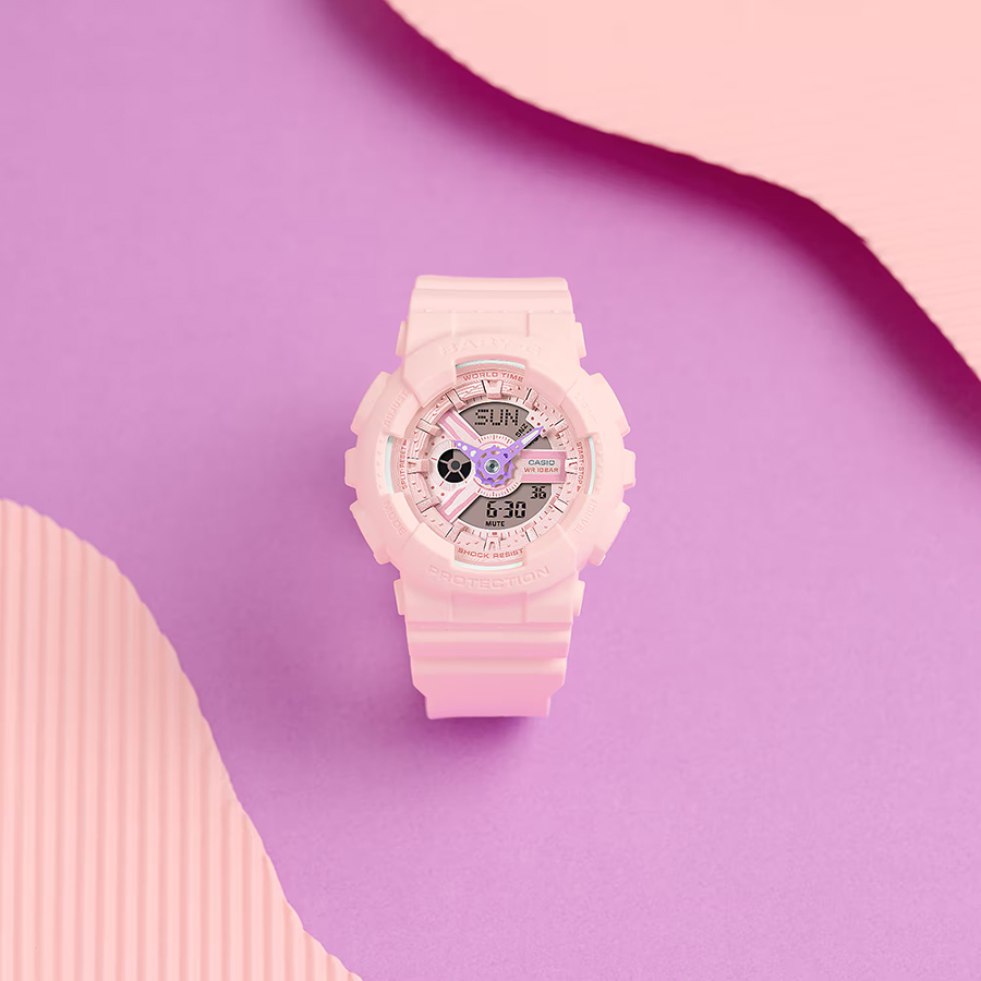 BABY-G ビビッドアクセントハンズ BA-110AH-4AJF レディース 腕時計
