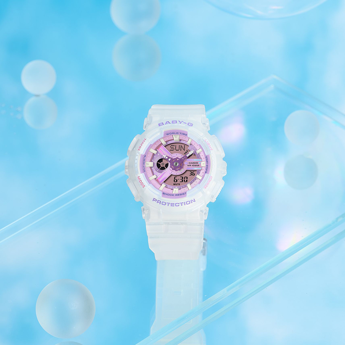 BABY-G プリズムドリーミーカラー BA-110PS-7AJF レディース 腕時計