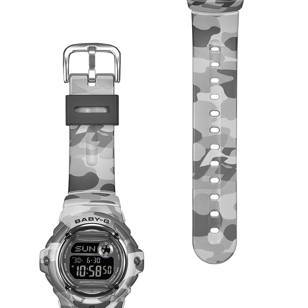 BABY-G 6月19日発売 カラーカモフラージュ グレー BG-169CMB-8JF