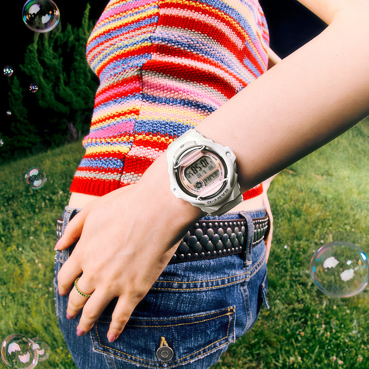 BABY-G グランジ グラジエントダイヤル ホワイト BG-169GD-7JF