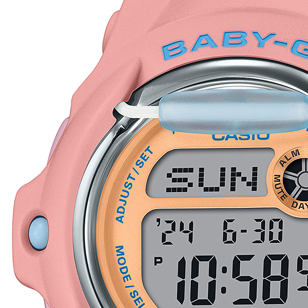 BABY-G ベビージー トロピカルビーチデザイン 珊瑚 BG-169PB-4JF レディース 腕時計 電池式 デジタル コーラルピンク 国内正規品 カシオの画像