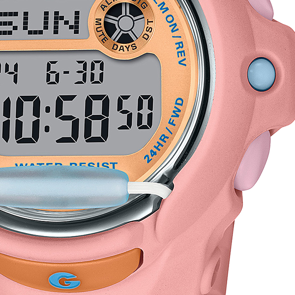 BABY-G ベビージー トロピカルビーチデザイン 珊瑚 BG-169PB-4JF レディース 腕時計 電池式 デジタル コーラルピンク 国内正規品 カシオの画像