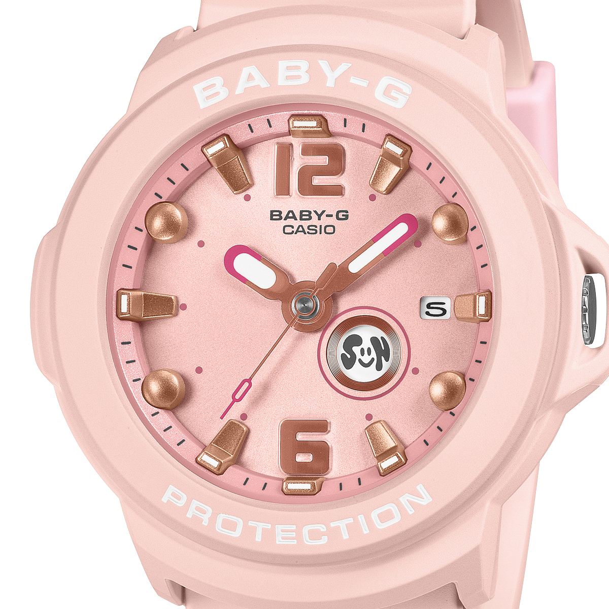 【美品】Baby-G baby-g レディース腕時計 ✨️ピンクゴールド BABY-G BABY-G+PLUS ベイビージープラス BGA-15K-4AJR レディース