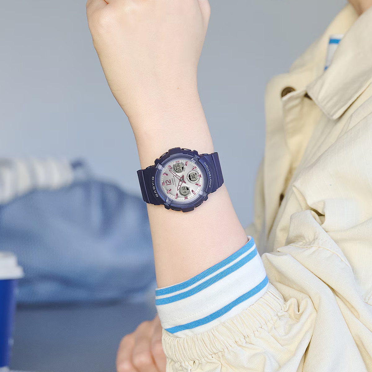BABY-G 4月10日発売 BGA-2800シリーズ ネイビー BGA-2800-2A2JF