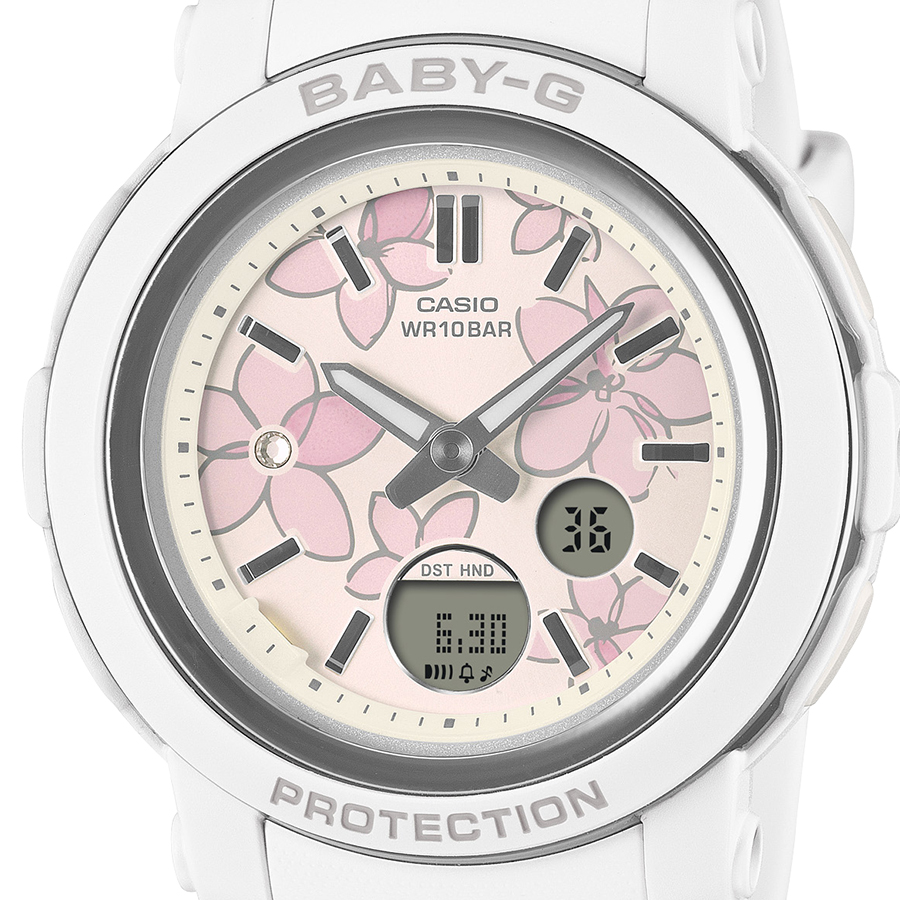 【未使用美品】BABY-G レディース時計 BABY-G 11月8日発売 ネクストエレガントフラワー 花柄ダイヤル BGA