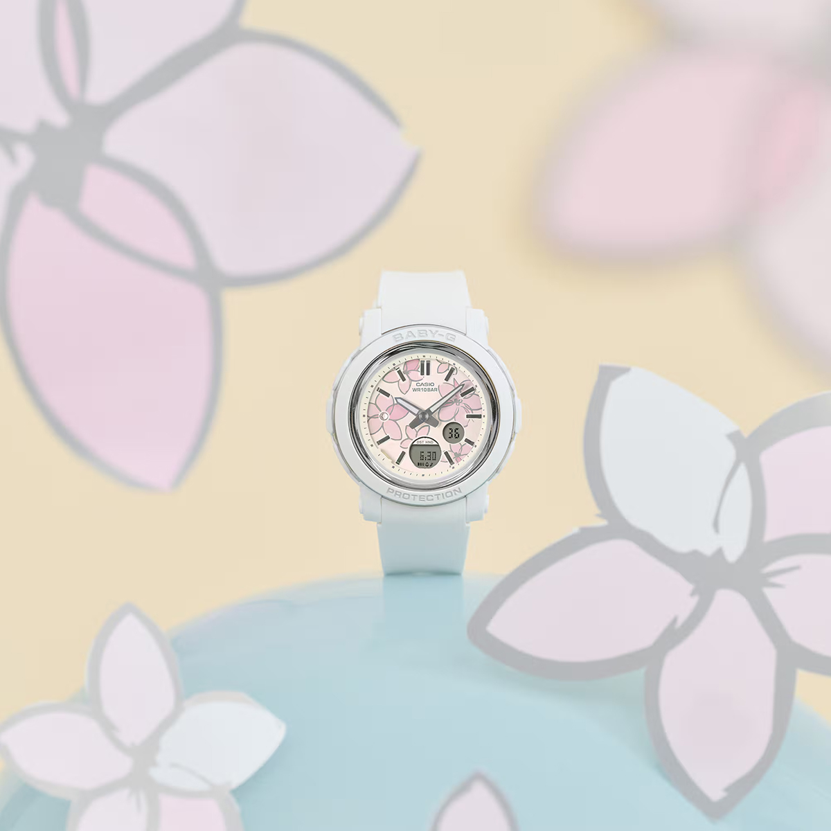 BABY-G ネクストエレガントフラワー 花柄ダイヤル BGA-290FL-7AJF
