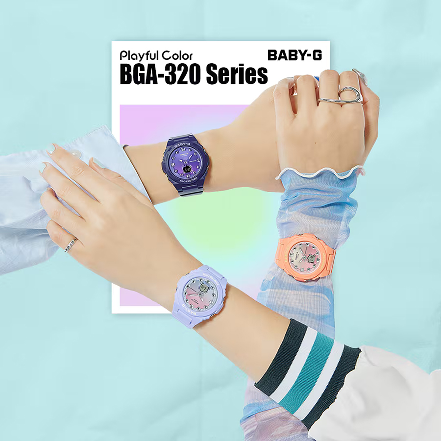 BABY-G プレイフルビーチ BGA-320-4A1JF レディース 腕時計 電池式