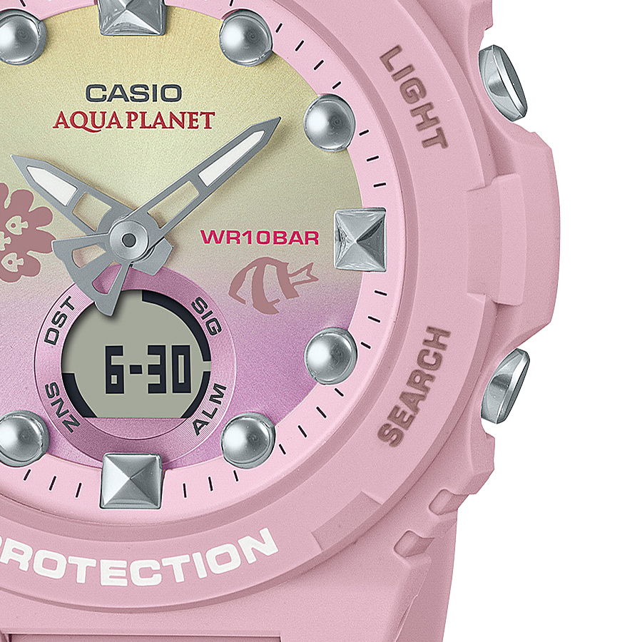 BABY-G ベビージー アクアプラネット コラボ 2023 スゲミドリイシ BGA-320AQ-4AJR レディース 腕時計 電池式 アナデジ 国内正規品 カシオ｜theclockhouse｜05