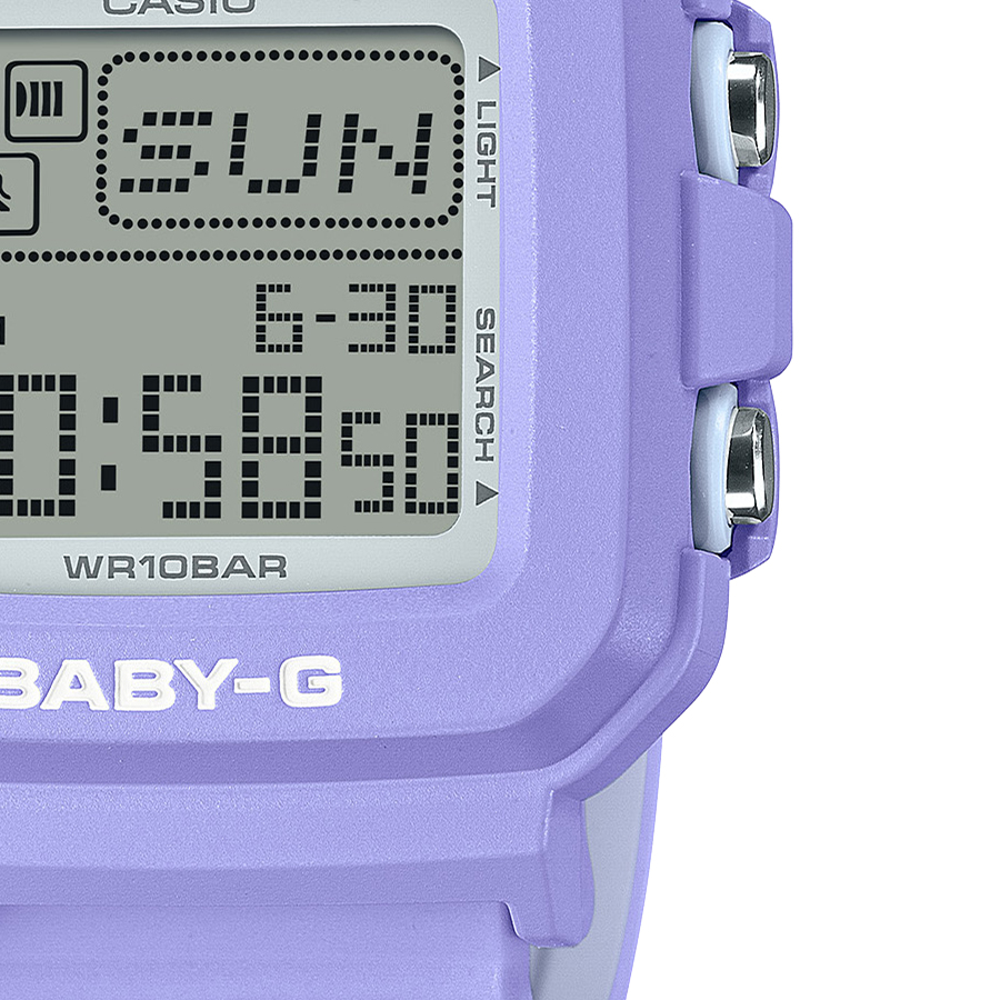 5月17日発売 BABY-G BABY-G+PLUS ベイビージープラス BGD-10K-6JR レディース 腕時計 電池式 デジタル スクエア 樹脂バンド パープル 国内正規品｜theclockhouse｜05