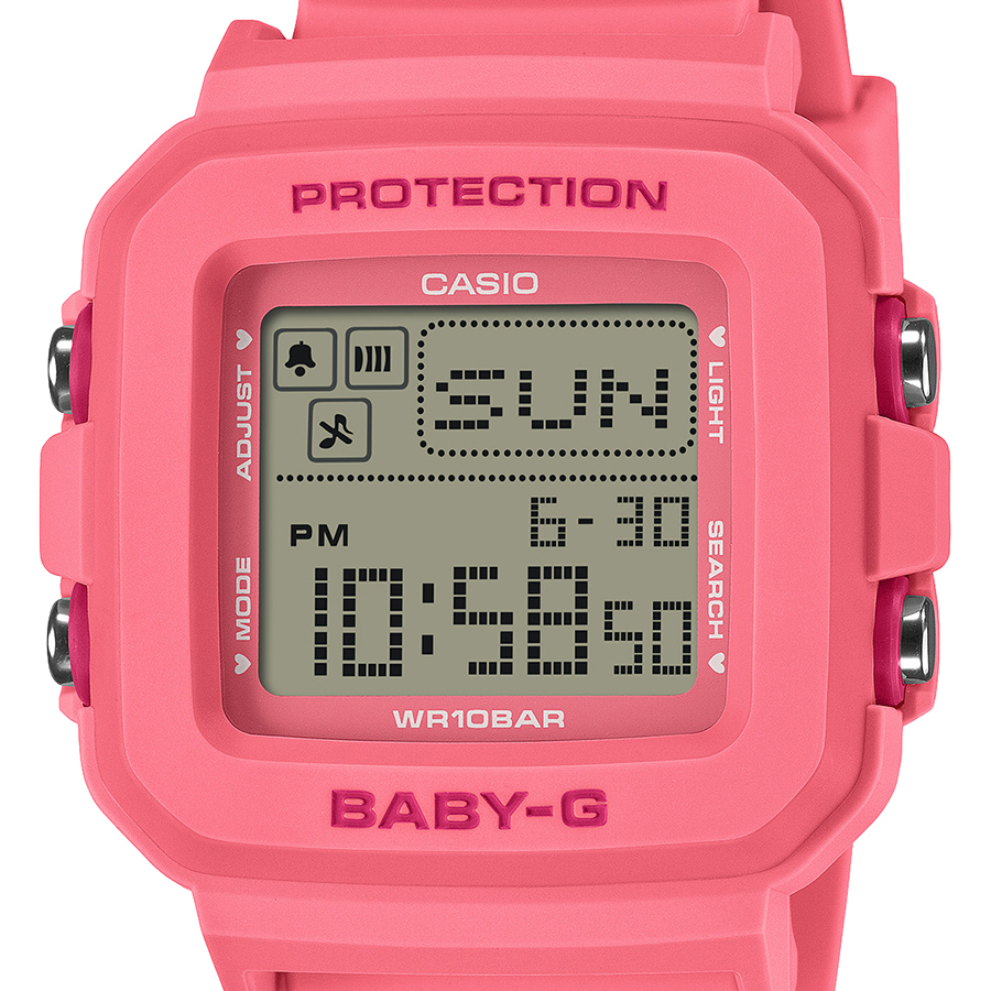 CASIO Baby-G デジタル腕時計 ピンク BABY-G ベイビージープラス ハートポップカラー BGD-10KH-4JR