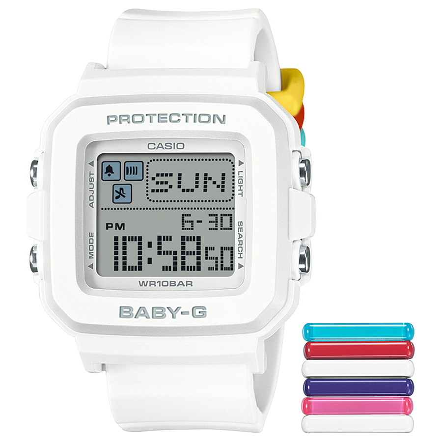 BABY-G BGD-10L-7JR ホワイト 時計ホルダー付 BABY-G BABY-G+PLUS ベイビージープラス BGD-10L-7JR レディース