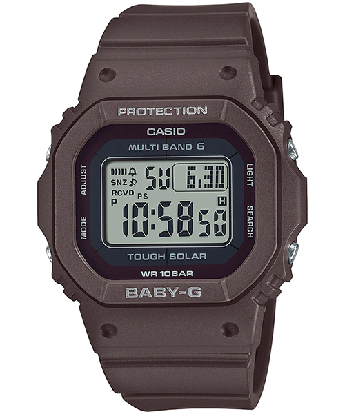 BABY-G 小型 スリム スクエア BGD-5650-5JF レディース 腕時計 電波ソーラー デジタル マットブラウン 国内正規品 カシオ -  ショッピング・ショップ | 通販検索