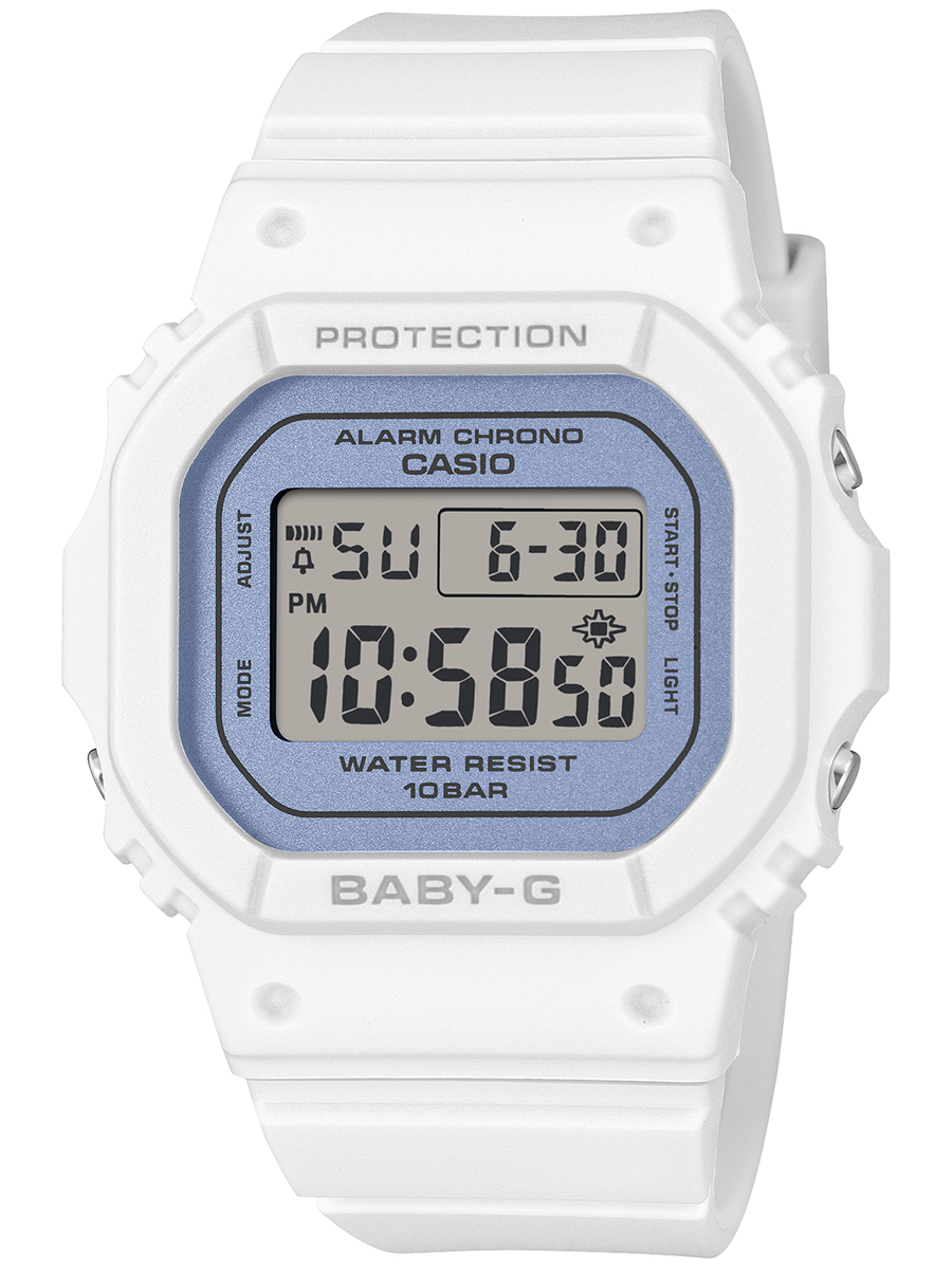 ホワイトのBaby　Gメンズ、レディース兼用　電池式現在は、電池切れにて、新しく購入した為、お譲りします。使用時は電池交換して下さいね。保証期間後、3年有ります。購入時5年保証期間でした。使用感は有りますが、奇麗に使っていました。大切に使ってくださる方に、お譲りしたいです。 BABY-G グリッターカラーズ BGD-565GC-7JF レディース 電池式 デジタル