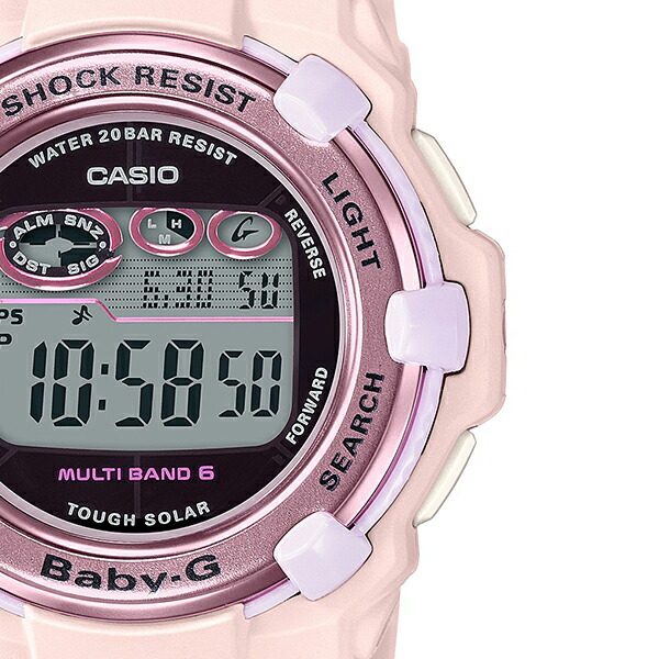 BABY-G ベビージー 電波ソーラー レディース 腕時計 デジタル ピンク BGR-3000UCB-4JF 国内正規品 カシオ