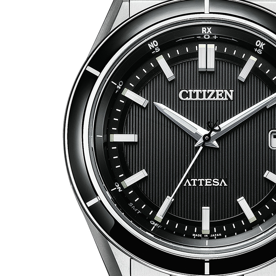 シチズン アテッサ ACT Line アクトライン CB3030-76E メンズ 腕時計 ソーラー 電波 スーパーチタニウム ブラック