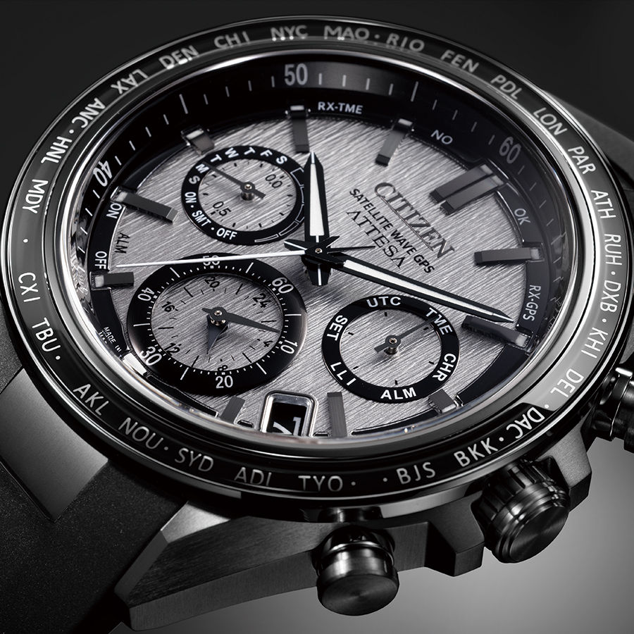 新品同様 シチズンアテッサ ACTLine ブラックチタン CC4055-14H ATTESA（CITIZEN） シチズン アテッサ ACT Line アクトライン