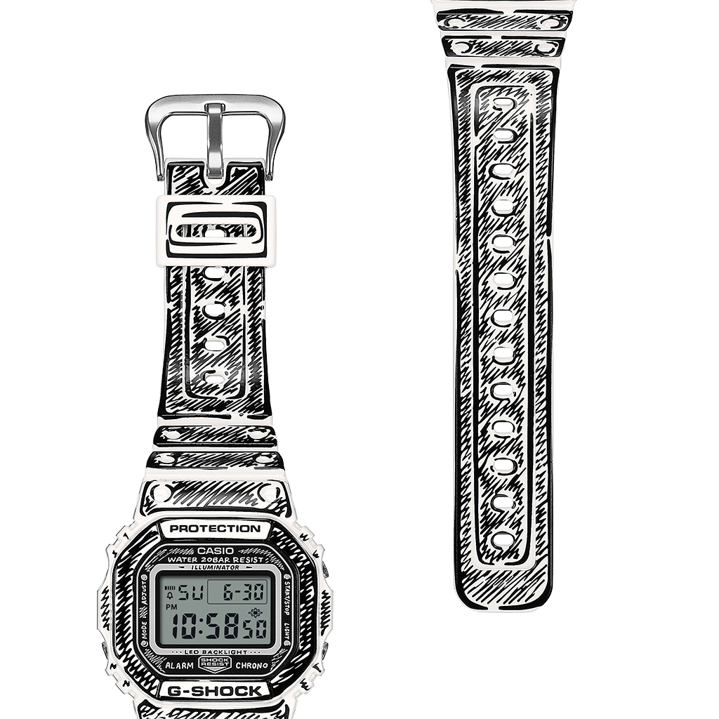G-SHOCK Joshua Vides コラボレーションモデル ホワイト DW-5600JV-7JR