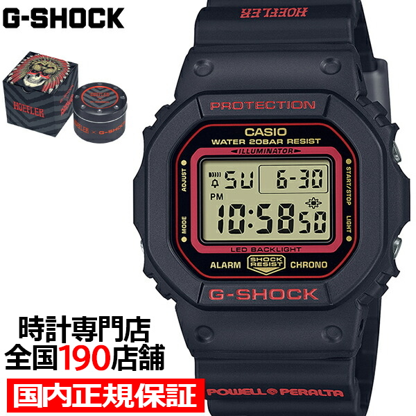 G-SHOCK KELVIN HOEFLER × POWELL PERALTA コラボレーションモデル DW-5600KH-1JR メンズ 腕時計 電池式 国内正規品 カシオ